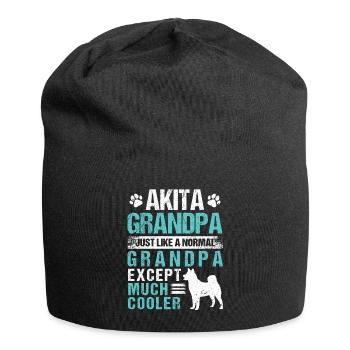 Akita Inu américain - Bonnet en jersey - noir - Devant