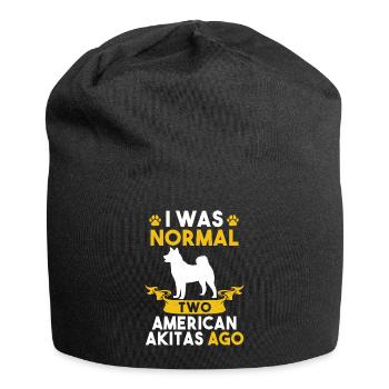 Akita Inu américain - Bonnet en jersey - noir - Devant
