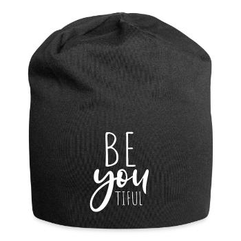 Beyoutiful Be You Tiful Mindfulness Yoga Beautiful - Jersey Beanie - black - Front