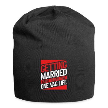Living with a woman - Jersey Beanie - black - Front