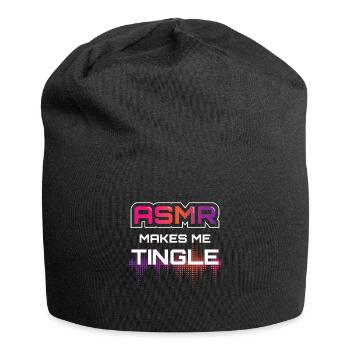 ASMR Makes Me Tingle - Jersey Beanie - black - Front