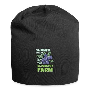 Blueberry Blueberry Shrub Forest Forest Fruit - Jersey Beanie - black - Front
