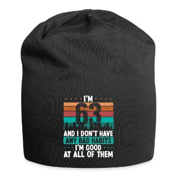 63 Year Old Birthday Funny Humor 63 Birthday - Jersey Beanie - black - Front