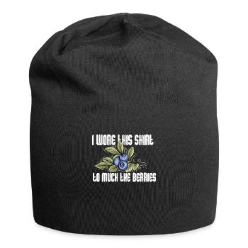 Blueberry Blueberry Shrub Forest Forest Fruit - Jersey Beanie - black - Front
