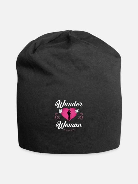 Wander Woman Berge Shirt Damen Frauen Geschenk - Jersey-Beanie - Schwarz