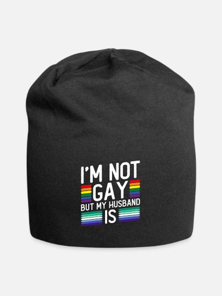 Schwuler Bräutigam Homosexuell Hochzeit Schwul - Jersey-Beanie - Schwarz