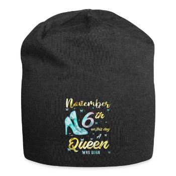 6. November - Jersey-Beanie - Anthrazit - Vorne