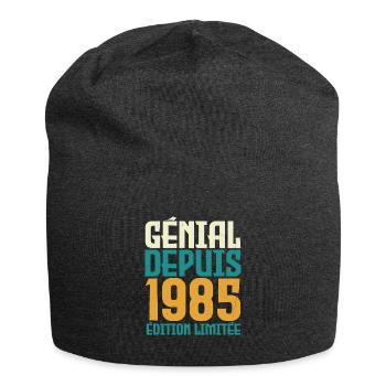 Génial depuis 1985 - Bonnet en jersey - charbon - Devant