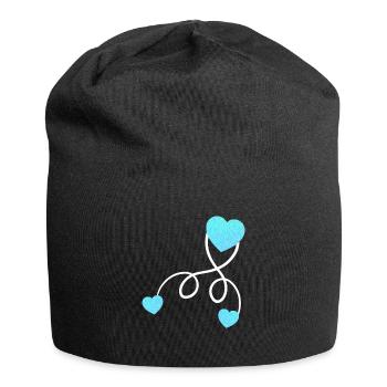 Pregnant Baby Love pregnant with twins - Jersey Beanie - black - Front
