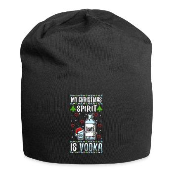 Mon de Noël est la vodka - Bonnet en jersey - noir - Devant