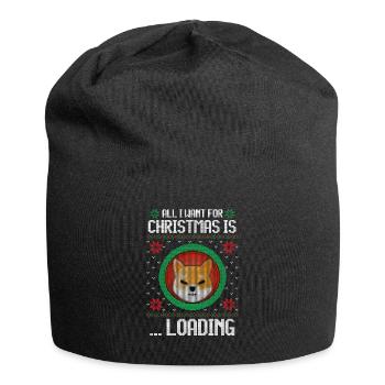 Tout ce que je veux pour Noël, c’est une chemise Crypto Shiba - Bonnet en jersey - noir - Devant
