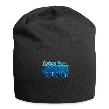 Meeresbiologie - Jersey-Beanie - Schwarz - Vorne