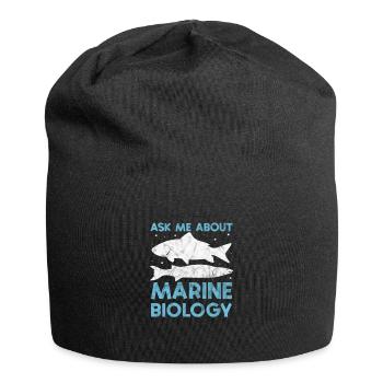 Meeresbiologie Meer Meeresbiologe Biolgie Geschenk - Jersey-Beanie - Schwarz - Vorne