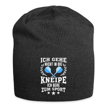 Kneipensport Darts spielen Dartpfeile Treffer Dart - Jersey-Beanie - Anthrazit - Vorne