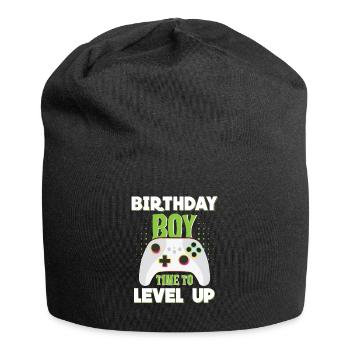 Geburtstagskind Zeit, um Videospiel Geburtstag zu verbessern - Jersey-Beanie - Schwarz - Vorne