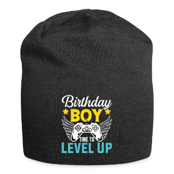 Geburtstagskind Zeit, um Videospiel Geburtstag zu verbessern - Jersey-Beanie - Anthrazit - Vorne