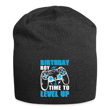 Geburtstagskind Zeit, um Videospiel Geburtstag zu verbessern - Jersey-Beanie - Anthrazit - Vorne