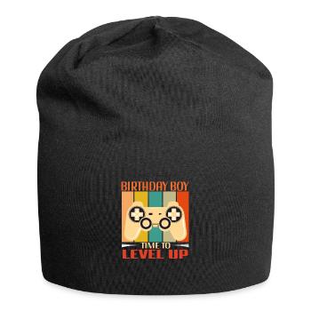 Geburtstagskind Zeit, um Videospiel Geburtstag zu verbessern - Jersey-Beanie - Schwarz - Vorne