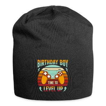 Geburtstagskind Zeit, um Videospiel Geburtstag zu verbessern - Jersey-Beanie - Schwarz - Vorne