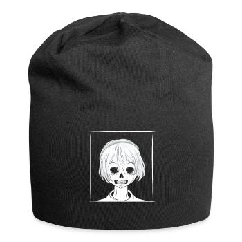 Goth Girl Occult Gothic Halloween - Jersey-Beanie - Schwarz - Vorne
