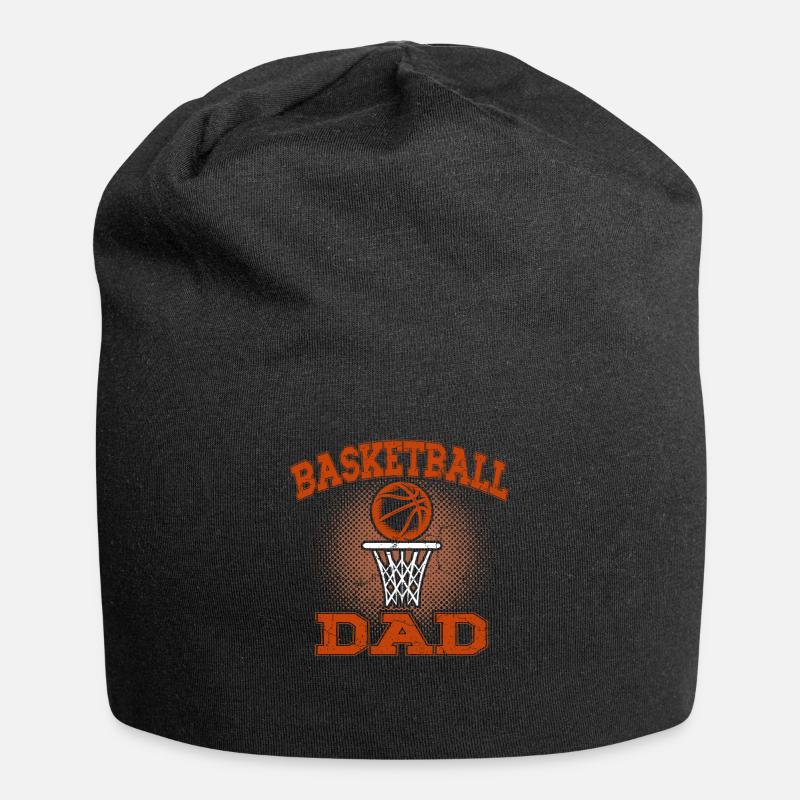 Basketball Vater - Jersey-Beanie - Schwarz