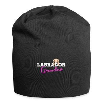 Labrador Hunde - Jersey-Beanie - Schwarz - Vorne