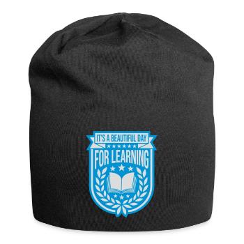 beautiful day for learning - Jersey-Beanie - Schwarz - Vorne
