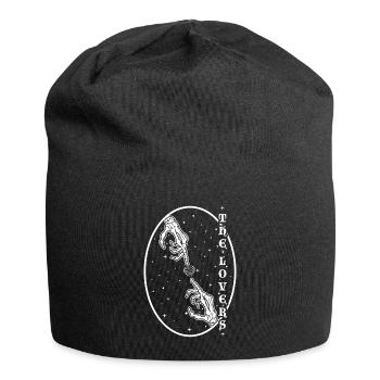 Occult Vintage Tarot Lovers Hand Halloween - Jersey-Beanie - Schwarz - Vorne