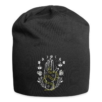 Occult Vintage Tarot Witch Goblincore Halloween - Jersey-Beanie - Schwarz - Vorne