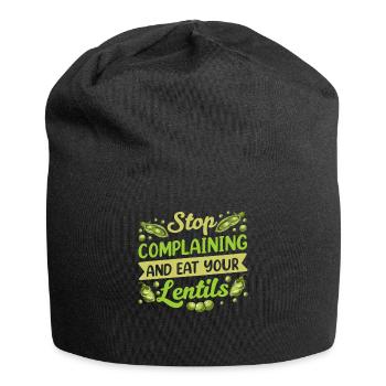 Stop Whining And Eat Your Lens Lens - Jersey Beanie - black - Front