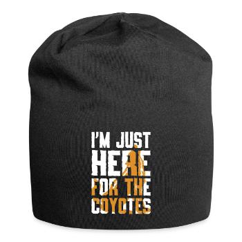 Coyote Jäger - Jersey-Beanie - Schwarz - Vorne