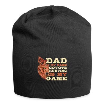 Coyote Jäger - Jersey-Beanie - Schwarz - Vorne