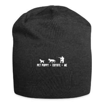Coyote Jäger - Jersey-Beanie - Anthrazit - Vorne