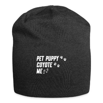 Coyote Jäger - Jersey-Beanie - Anthrazit - Vorne