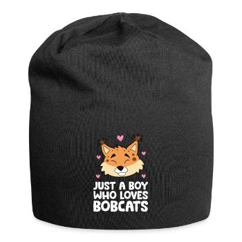 Just a Boy Who Loves Bobcats - Jersey Beanie - black - Front