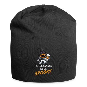 Halloween Bier Skelett - Jersey-Beanie - Schwarz - Vorne