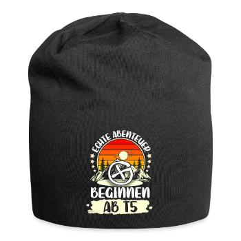 Geocaching Geocacher Geocache - Jersey-Beanie - Schwarz - Vorne