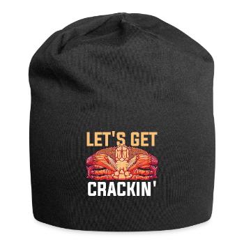 Let's Get Crackin Krabbe Geschenk - Jersey-Beanie - Schwarz - Vorne