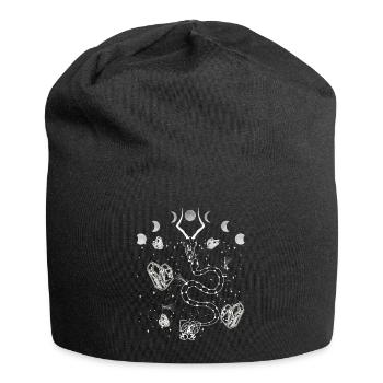 Occult Vintage Tarot Stars Goblincore Halloween - Jersey-Beanie - Schwarz - Vorne