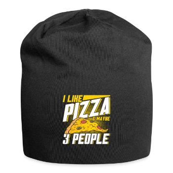 Pizza Food Pizzeria Pizza slice Pizza maker - Jersey Beanie - black - Front