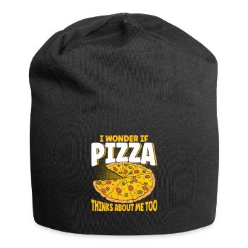 Pizza Food Pizzeria Pizza slice Pizza maker - Jersey Beanie - black - Front