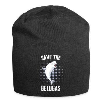Beluga Wal Ozean Belugas Wale - Jersey-Beanie - Anthrazit - Vorne