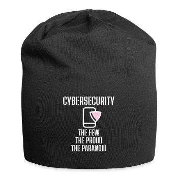 Cybersecurity - IT-Sicherheit Informatiker - Jersey-Beanie - Schwarz - Vorne