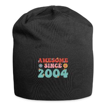 Great since 2004 Groovy Birthday - Jersey Beanie - black - Front