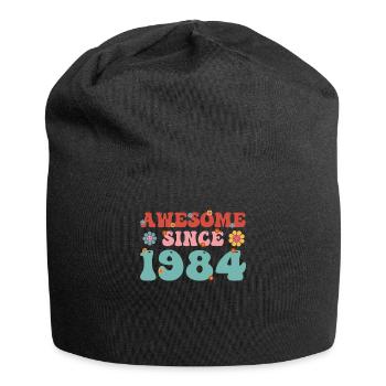 Great since 1984 Groovy birthday - Jersey Beanie - black - Front
