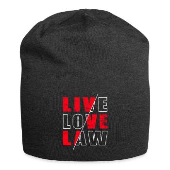 Lawyer Costume - Funny Law Student - Jersey Beanie - charcoal grey - Front