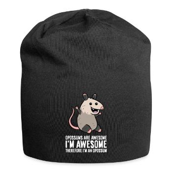 Les opossums sont géniaux Je suis génial donc je suis un - Bonnet en jersey - noir - Devant