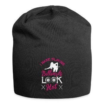 Pocketologist Billard Piscine Billard 8 Femme - Bonnet en jersey - noir - Devant