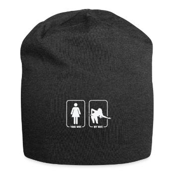 Pocketologist Billard Pool Billard 8 Weibliche - Jersey-Beanie - Anthrazit - Vorne