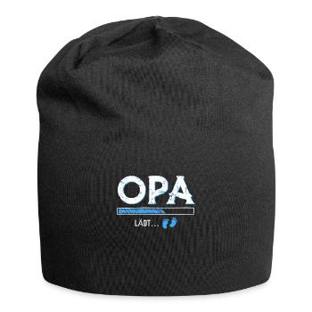 Opa lädt - Jersey-Beanie - Schwarz - Vorne